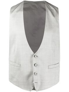 Lardini silk-blend waistcoat