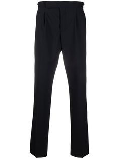 Lardini navy blue pressed creased trousers