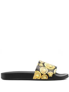 Versace шлепанцы с логотипом Medusa