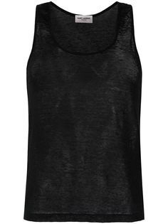 Saint Laurent топ без рукавов