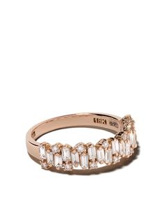 Suzanne Kalan золотое кольцо Staggered с бриллиантами