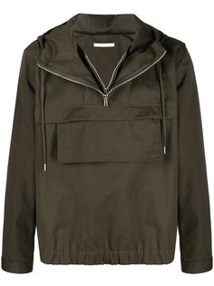 Helmut Lang куртка с капюшоном и карманом