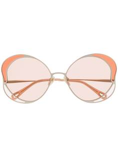 Chloé Eyewear солнцезащитные очки Gemma в круглой оправе