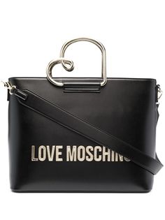 Love Moschino большая сумка-тоут с нашивкой-логотипом