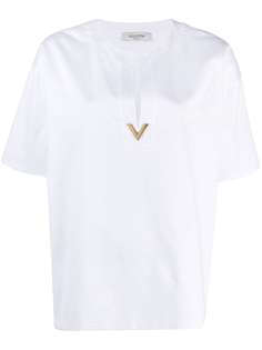 Valentino блузка с разрезом VGold