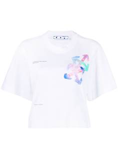 Off-White укороченная футболка с логотипом Arrows