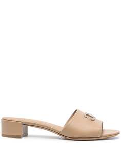 Salvatore Ferragamo сандалии с декором Gancini