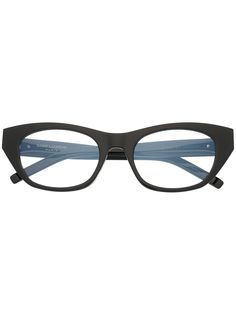 Saint Laurent Eyewear очки в овальной оправе