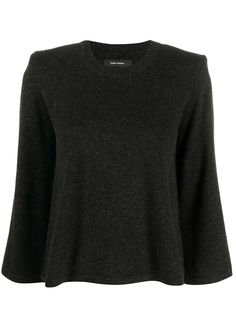 Isabel Marant джемпер с круглым вырезом и укороченными рукавами