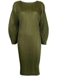 Pleats Please Issey Miyake плиссированное платье миди
