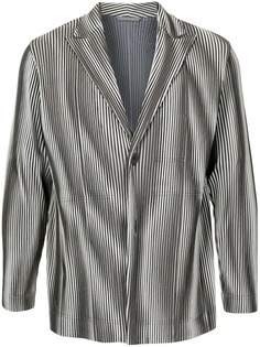 Homme Plissé Issey Miyake плиссированный пиджак строгого кроя
