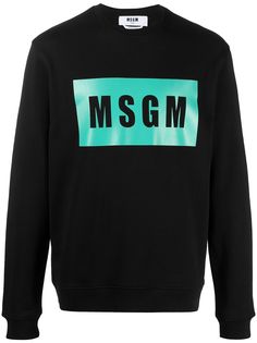 MSGM толстовка с круглым вырезом и логотипом