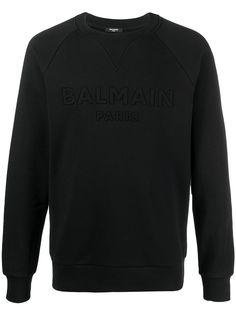 Balmain толстовка с тисненым логотипом