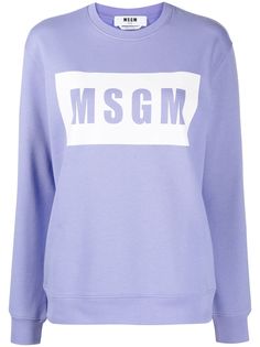 MSGM толстовка с круглым вырезом и логотипом