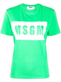 MSGM футболка с логотипом