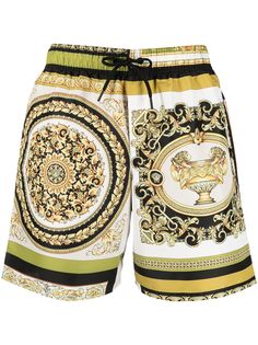 Versace плавки-шорты с принтом Baroque