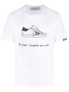 Golden Goose футболка с принтом