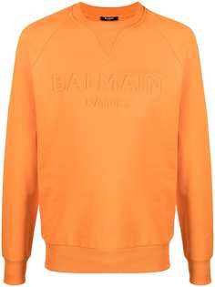 Balmain толстовка с вышитым логотипом
