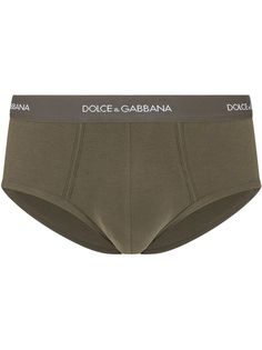 Dolce & Gabbana трусы-брифы с логотипом на поясе