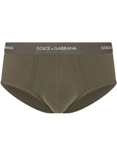 Dolce & Gabbana трусы-брифы с логотипом на поясе