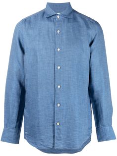 Finamore 1925 Napoli рубашка с длинными рукавами