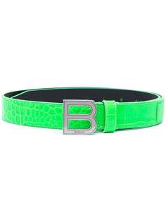 Balenciaga Hourglass embossed leather belt