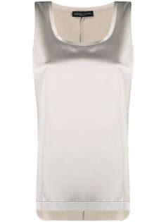 Fabiana Filippi scoop-neck silk top