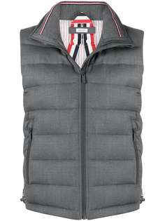 Thom Browne дутый жилет с воротником-воронкой