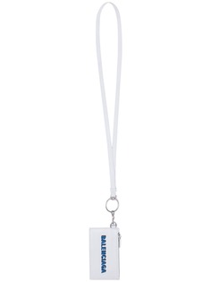 Balenciaga lanyard logo-print wallet