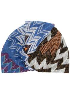 Missoni zig-zag knit turban