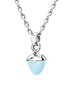 TAMARA COMOLLI колье Aqua Chalcedony Flamenco из белого золота