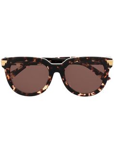 Bottega Veneta Eyewear солнцезащитные очки в оправе кошачий глаз