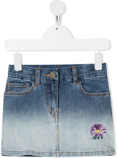 Monnalisa юбка мини с эффектом омбре