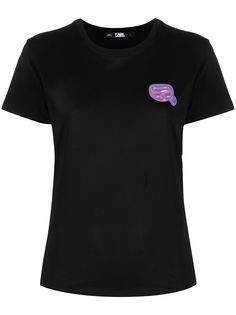 Karl Lagerfeld футболка Ikonik Karl с нашивкой