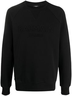 Balmain толстовка с тисненым логотипом