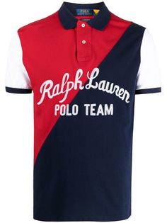 Polo Ralph Lauren рубашка поло в стиле колор-блок с логотипом