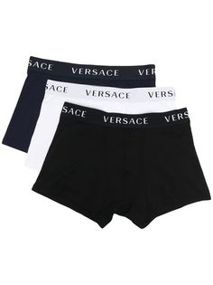 Versace комплект их трех боксеров с логотипом