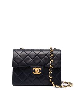 Chanel Pre-Owned маленькая сумка на плечо Classic Flap 1990-го года