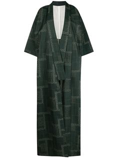 A.N.G.E.L.O. Vintage Cult пальто-кимоно 1970-х годов с геометричным узором