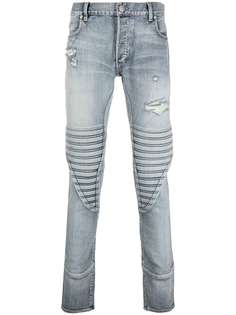Balmain джинсы скинни с эффектом потертости