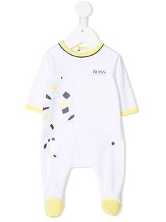 BOSS Kidswear комбинезон для новорожденного с логотипом