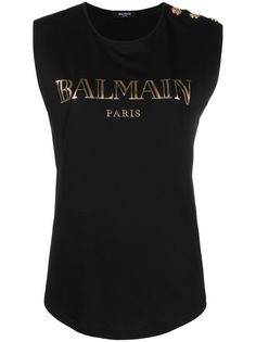 Balmain топ с логотипом