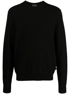 Emporio Armani джемпер с геометричным узором