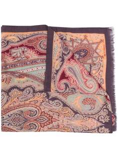 Etro paisley print cashmere scarf
