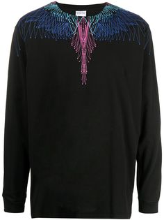 Marcelo Burlon County of Milan футболка с длинными рукавами и принтом Wings