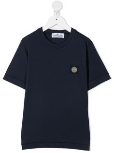 Stone Island футболка с нашивкой-логотипом
