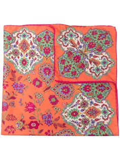 Etro paisley print silk scarf