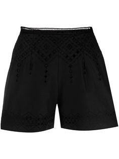 Ermanno Scervino шорты с завышенной талией и вышивкой