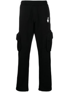 Off-White спортивные брюки с логотипом