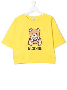 Moschino Kids футболка с логотипом